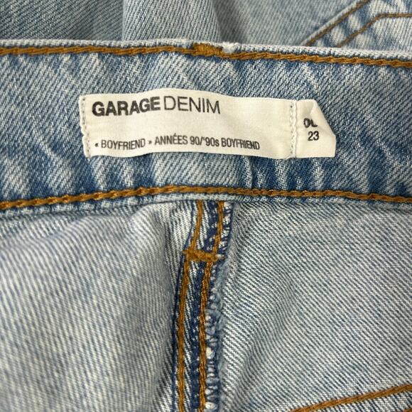 Garage Denim 90’s Boyfriend Jean Distressed Straight Leg Size 23 - Picture 9 of 12